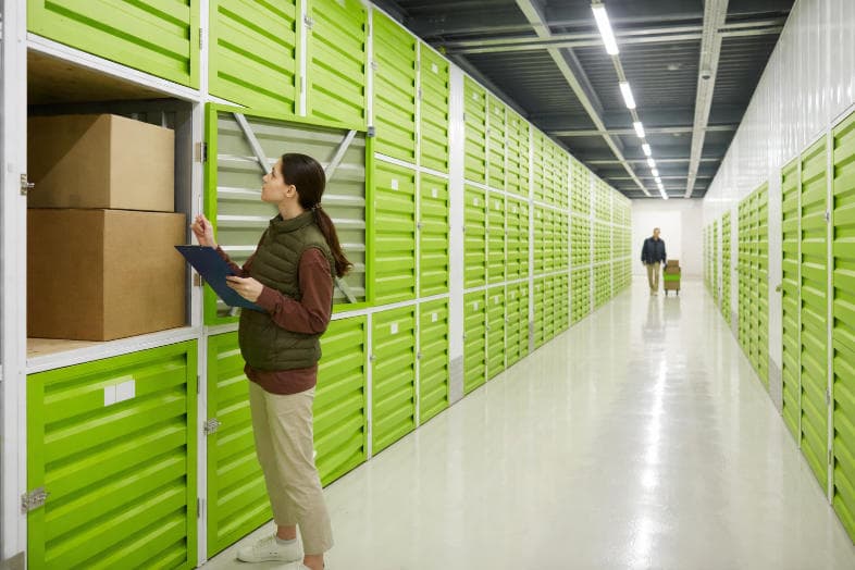 Modern self-storage facility